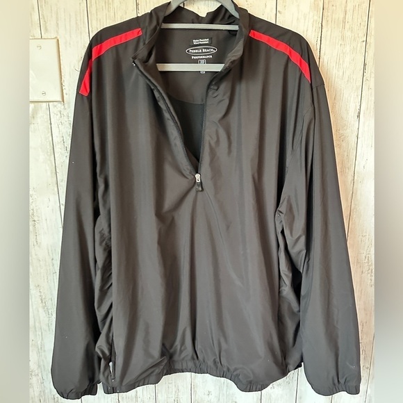 Pebble Beach Men's Half Zip Golf Jacket Black Size XL - Picture 4 of 6